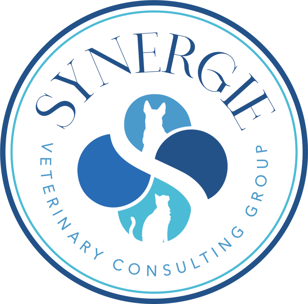 Synergie badge logo white back